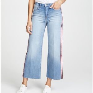 L'AGENCE Danica Wide Leg Cropped Jeans denim Sz 30